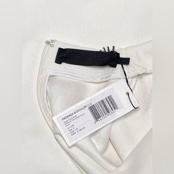 Proenza Schouler crepe ruffle sleeve dress size 2 - Picture 15 of 16